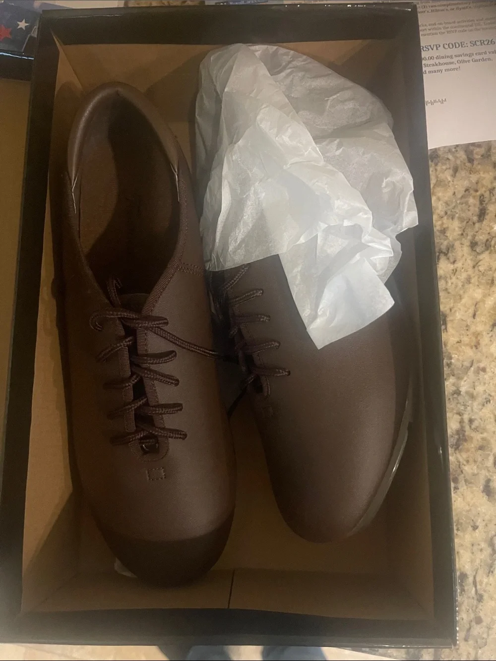 THEATRICALS  Style T9500 Adult Lace Up Tap Shoes expresso color